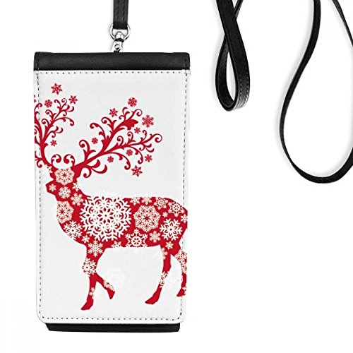 Bourse en cuir suspendu cerf rouge DIYthinker petit sac de téléphone pour femme