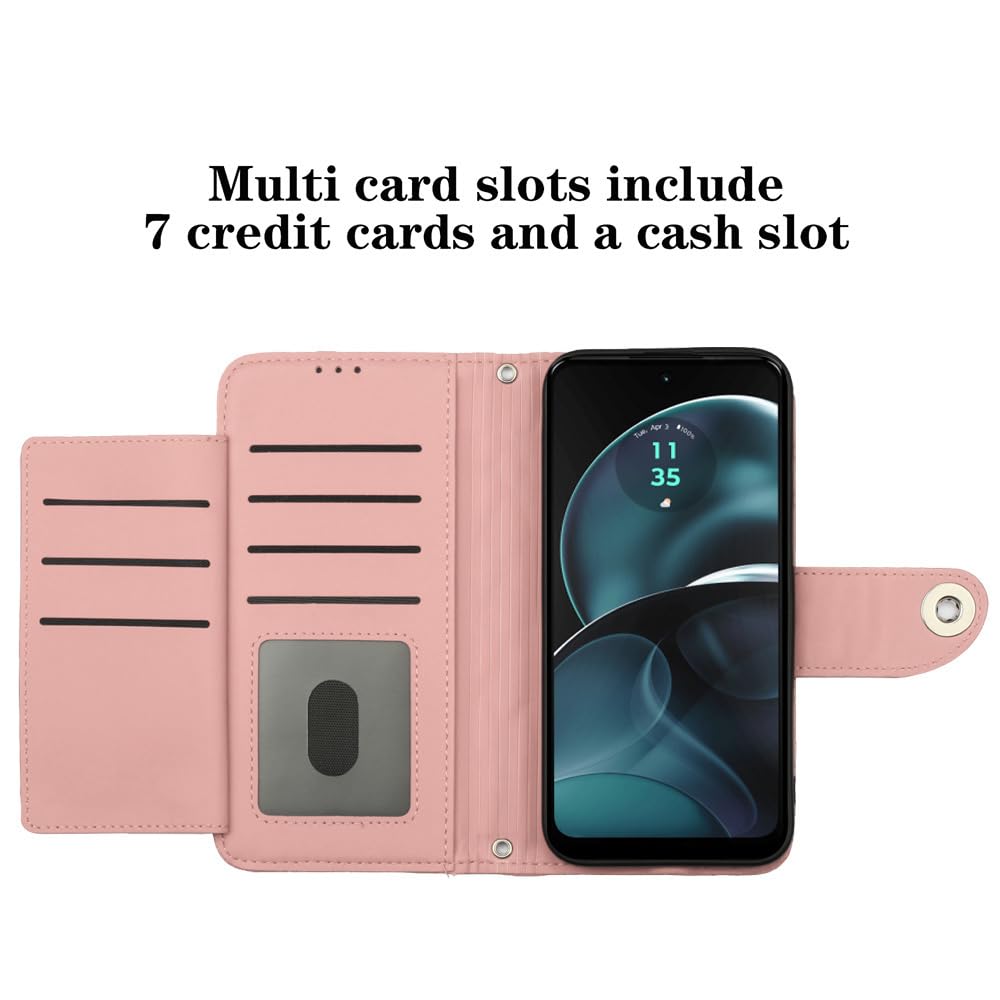 Wuhaizher for Motorola G06 Case Shockproof Leather Flip Wallet