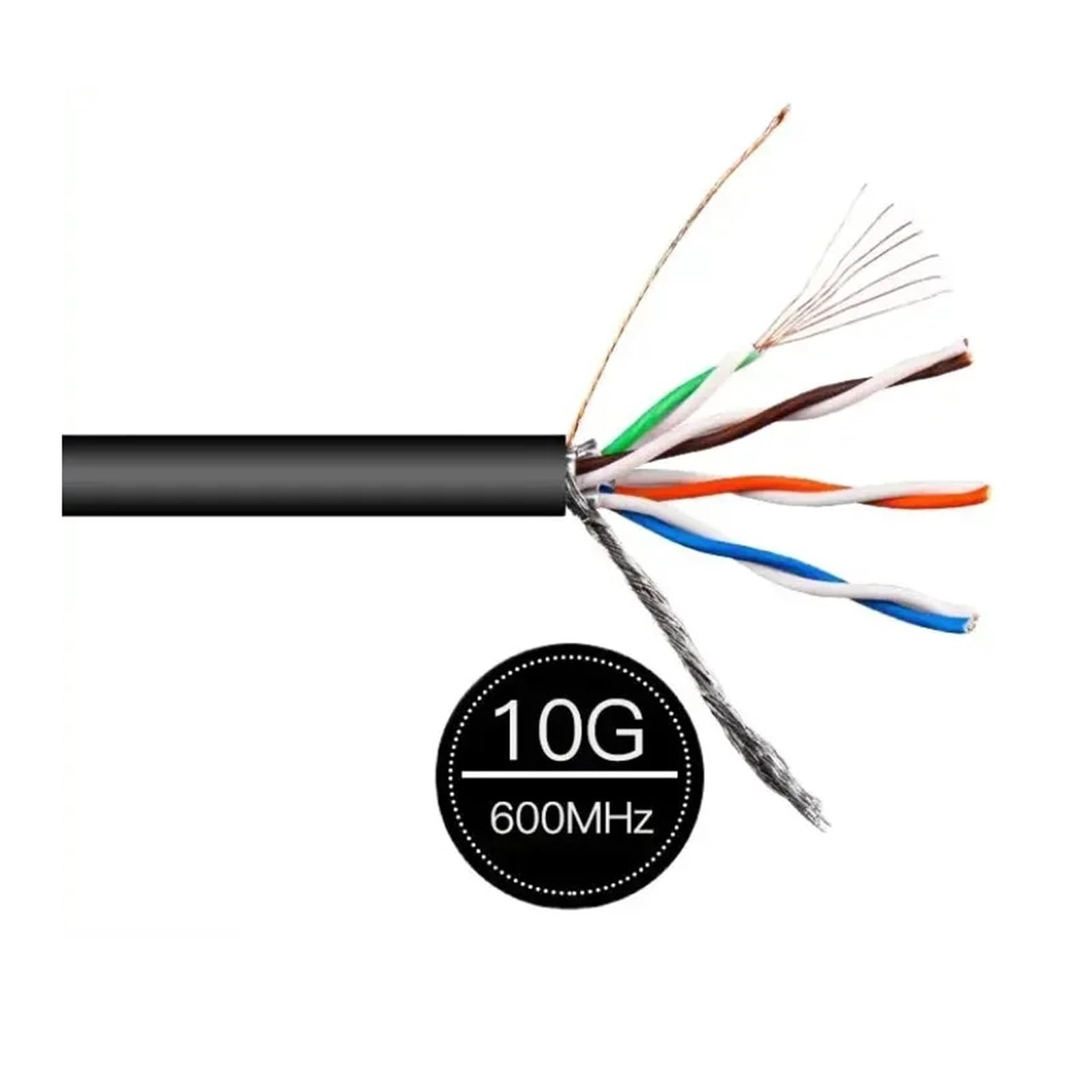 Cable Ethernet Cat7 de 20 m, 100 m, 30 m, 50 m y 10 m for exteriores, doble apantallamiento, conector RJ45, cable de red de 26 AWG, probador de cable LAN Cat7(10M)