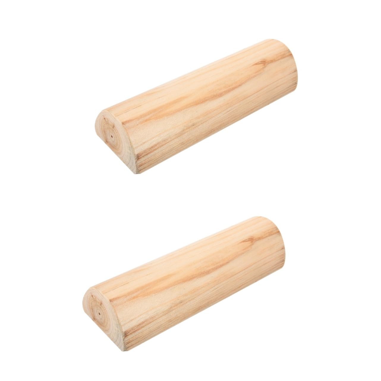 Homoyoyo 2pcs Wooden Cervical Pillow for Neck and Lumbar Support Ergonomic Design for Side and Back Sleepers Sauna