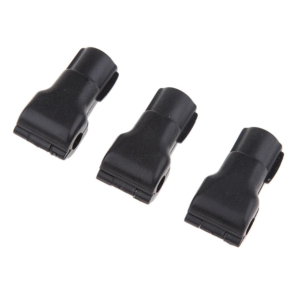 100 Pezzi Blocco di Fermo Antifurto Lucchetto per Gancio Serratura per Espositori di Chiusura Efficace Adatto per Pannelli E, Nero, 5 mm