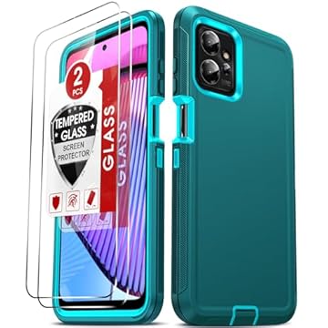 LeYi Capa para Moto G Power 2023 5G: com protetor de tela de 2 peças, capa resistente 3 em 1 para Motorola Moto G Power 2023, capa de telefone à prova de choque de grau militar para Moto G Power 2023
