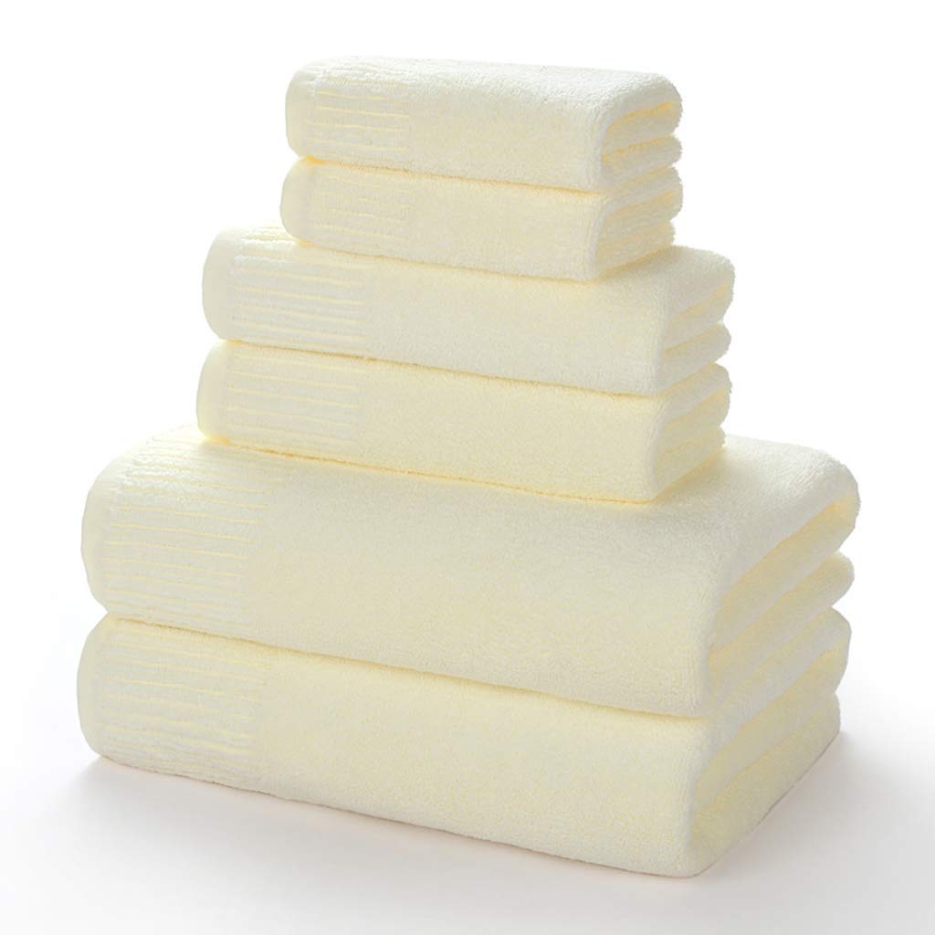 Toallas de baño de secado rápido de algodón suave, juego de 3 piezas absorbentes