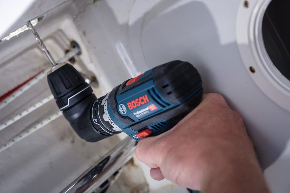 Bosch Professional 12V System GSR 12V-15 FC - Atornillador a batería (30 Nm, 4 cabezales FlexiClick, 2 baterías x 2.0 Ah, 40 acc., en L-BOXX 136) - Amazon Exclusive