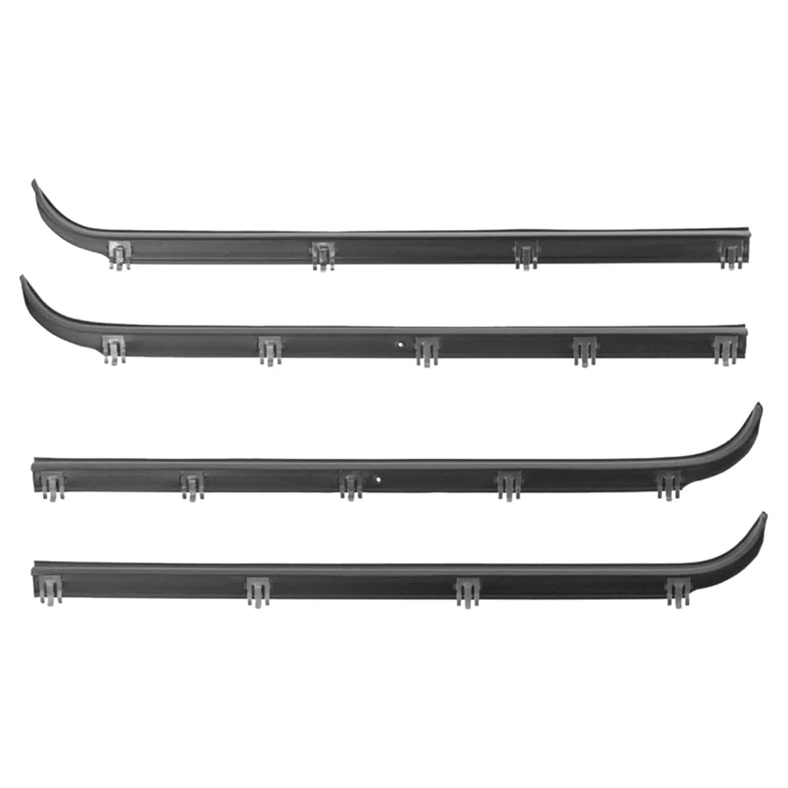 Lkhjdbiy One Color Car Edge Fit For F150 F250 F350 Mustang 1987-1997 Portable 1Set Inner&Outer Car Door Window Seal Belt Weatherstrip Kits