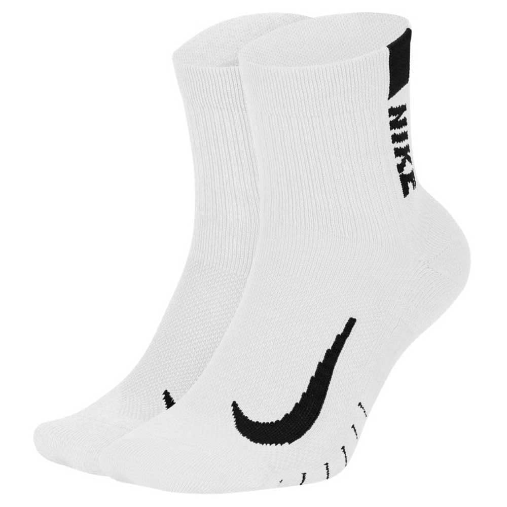 Nike Multiplier Ankle Socks 2 Pair White