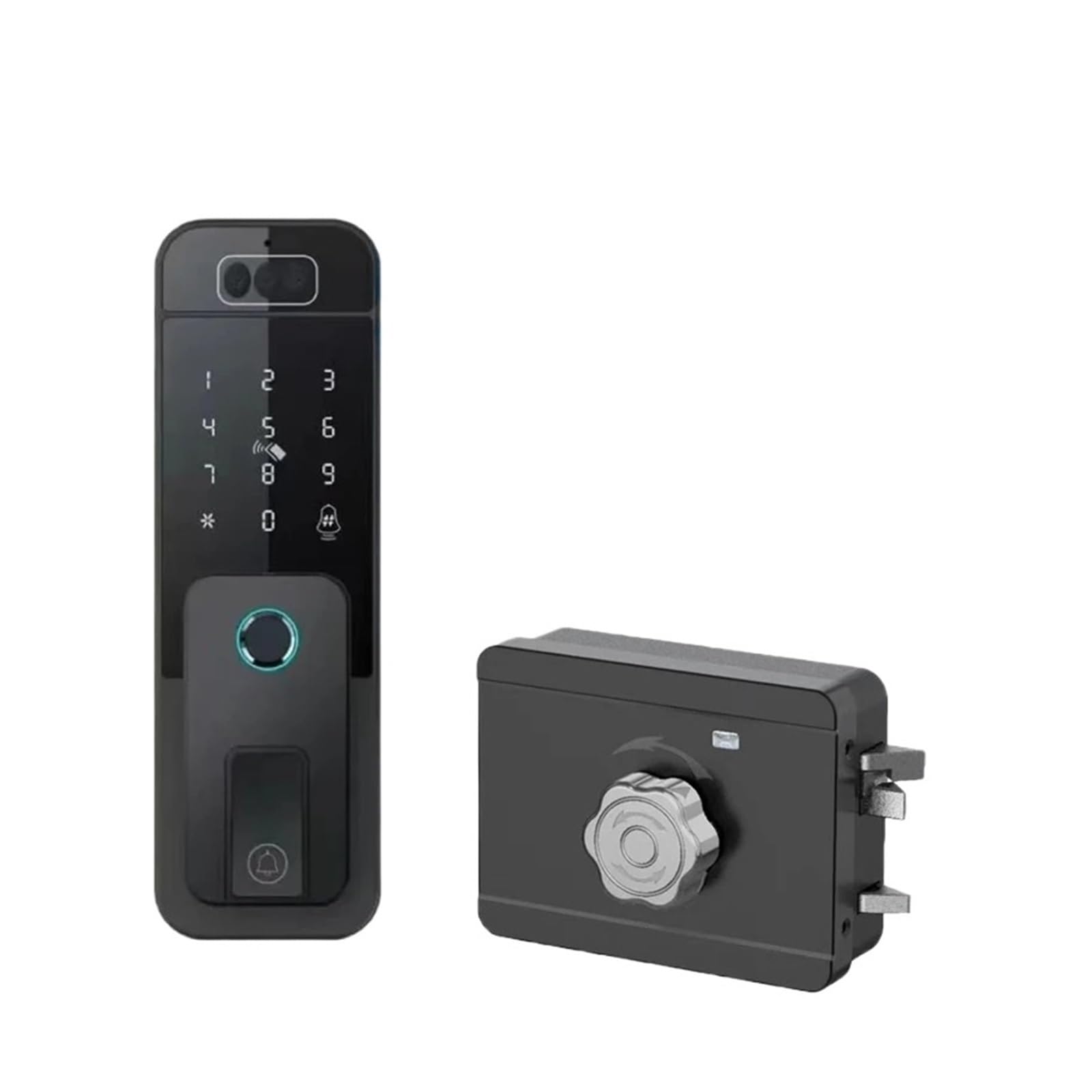 DIGNIFE Smart Door Lock, Waterproof 3D Face Recognition Smart Door Lock Fingerprint RFID Card Passcode Keyless