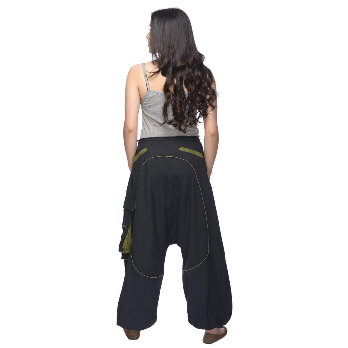 Simandra Pantalón Harem o Herén, Pantalones Aladin, Bombachos para Mujeres/Hombres para Todo el año