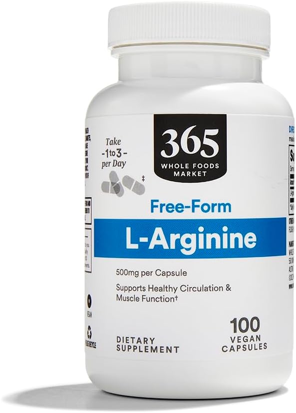 365 by Whole Foods Market, L Arginine 500Mg 100 Veggie Caps