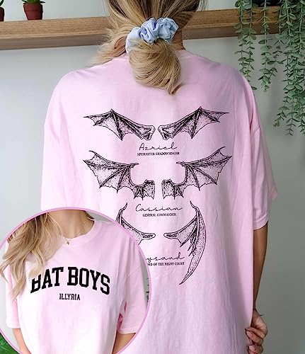 Bat Boys Shirt - Illyrians of The Night Court Shirt, Acotar A Court of Thorns and Roses 2 Sided Shirt4