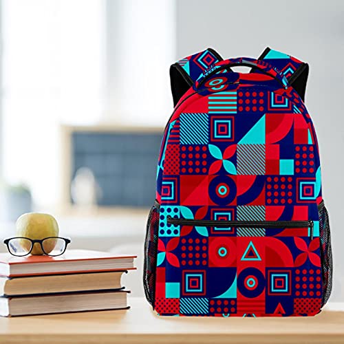 Sac à dos d'école multicolore style décontracté motif fleuri japonais