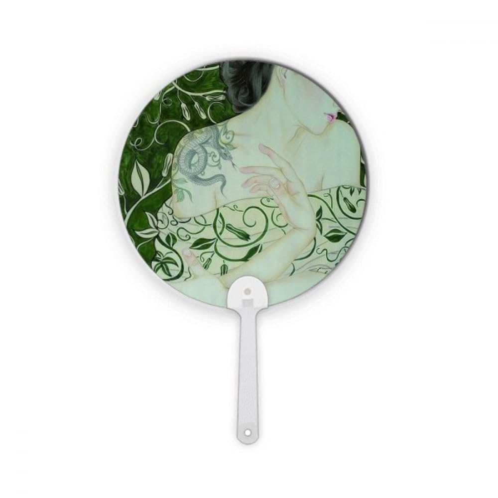 Décoration de style chinois aquarelle ronde en plastique pour célébrer les arts asiatiques traditionnels