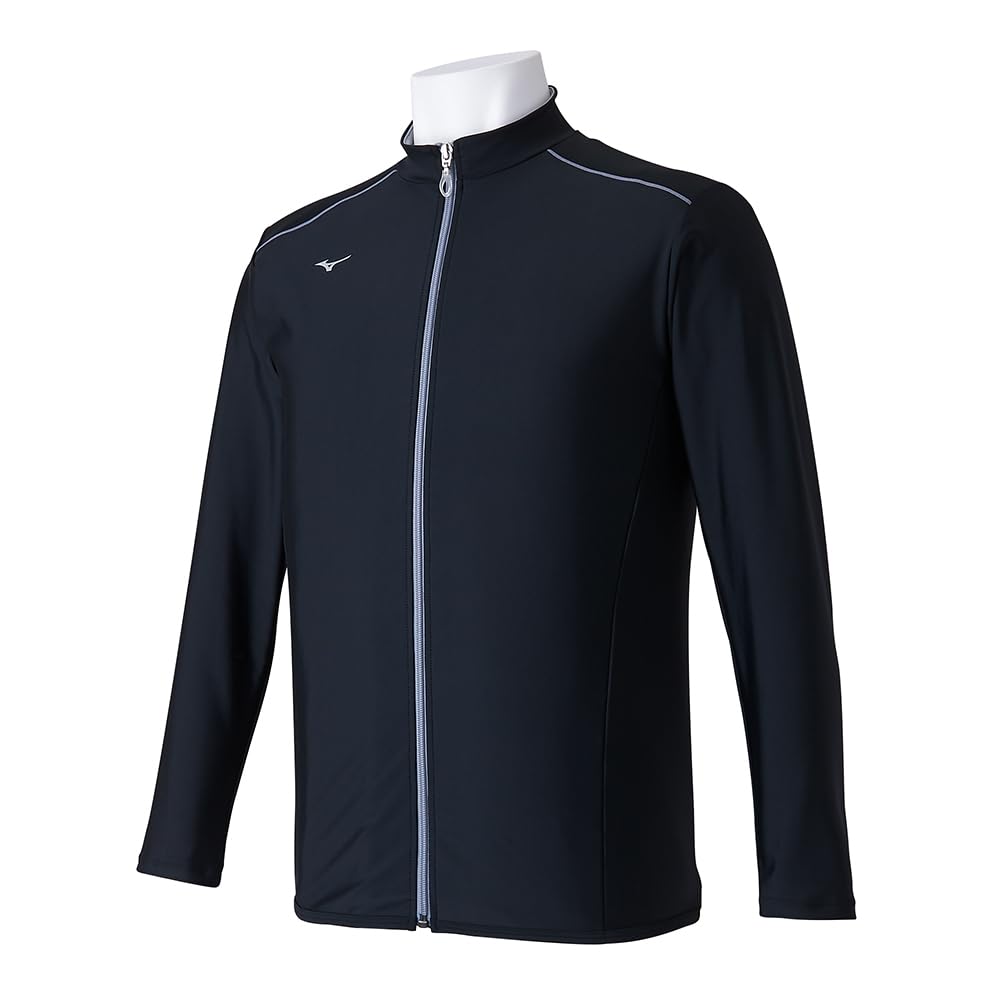 MIZUNO - MIZUNO ラッシュガード ブラック×グレー 2XL N2JCA610 ネコポス不可)ミズノ(MIZUNO) 男女兼用 フィットネス水着