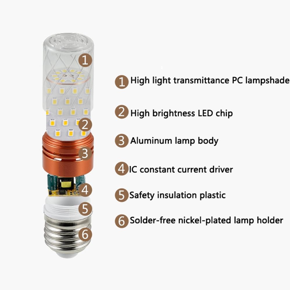 Paquete de 2/10 Bombillas Led de Maíz E27 de 16 Vatios, Equivalente a Bombillas Incandescentes de 100 W, Bombilla Led de Ahorro de Energía de 1600 Lm Cálido (2700-3000 K), No Regulable/Neutr