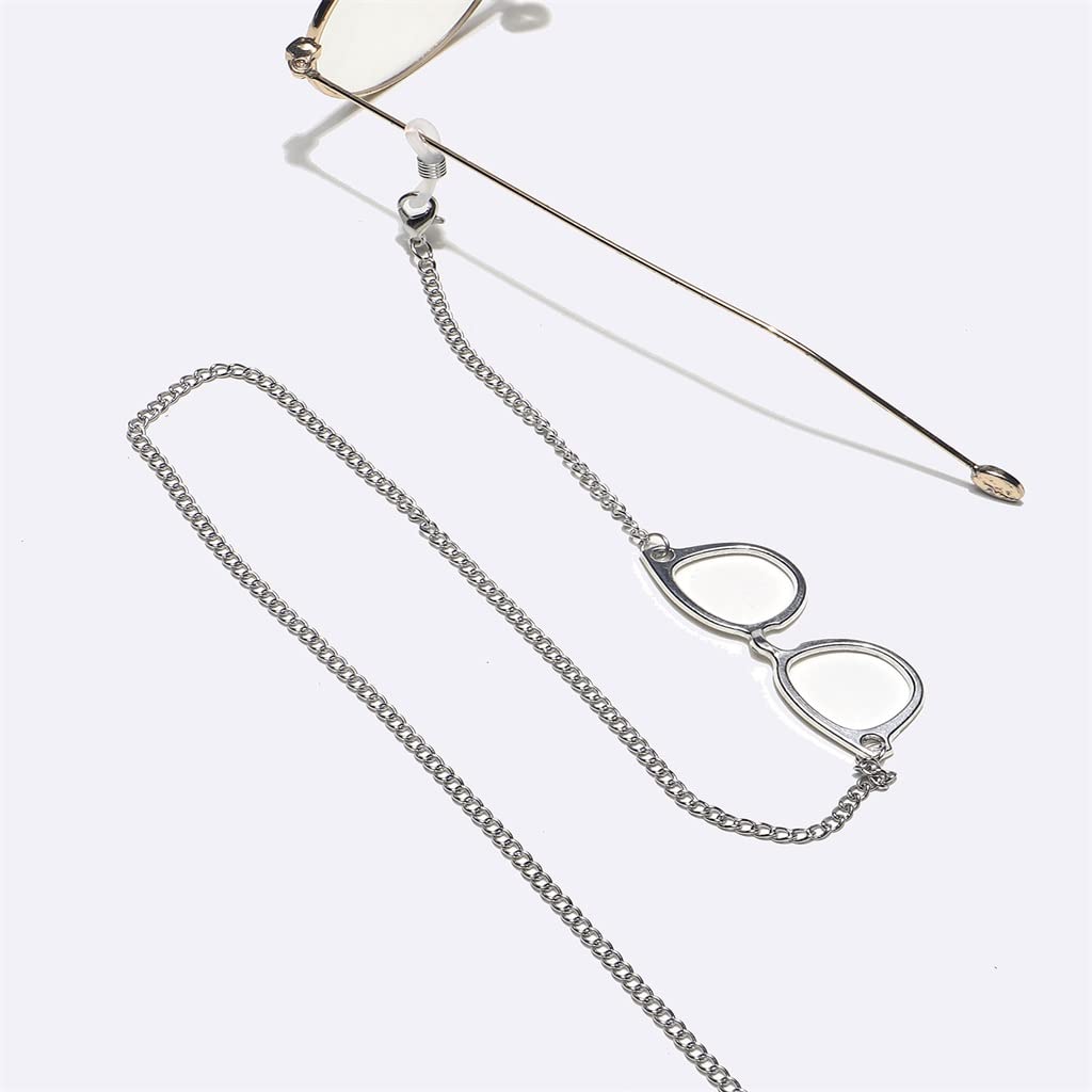 Modische Gold-Rhombus-Geometrie-Perlen-Brillenkette, Brillenseil, Brillenkette