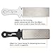 Sungwoo Knife Sharpener Stone Handheld 400/1000grit Double Sided Diamond Sharpening Stone for Knife and Scissor (Black+White) (Silver)