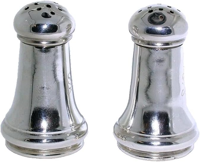 Vintage Petite Sterling Salt 1 3/4 Inch S Monogram Pepper Shaker AS159/82625