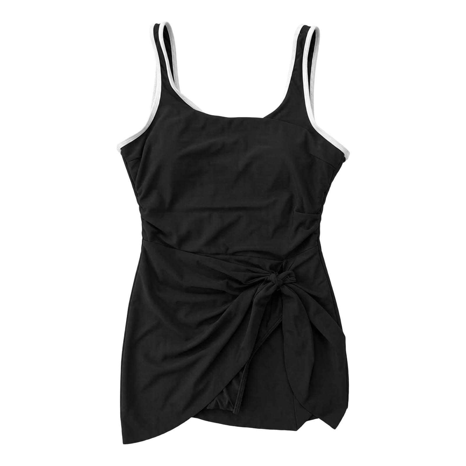 Elegante Vestido de baño para la Playa, Traje de baño con Control para Confianza para Mujeres, Top con Vuelo, Braga Interior
