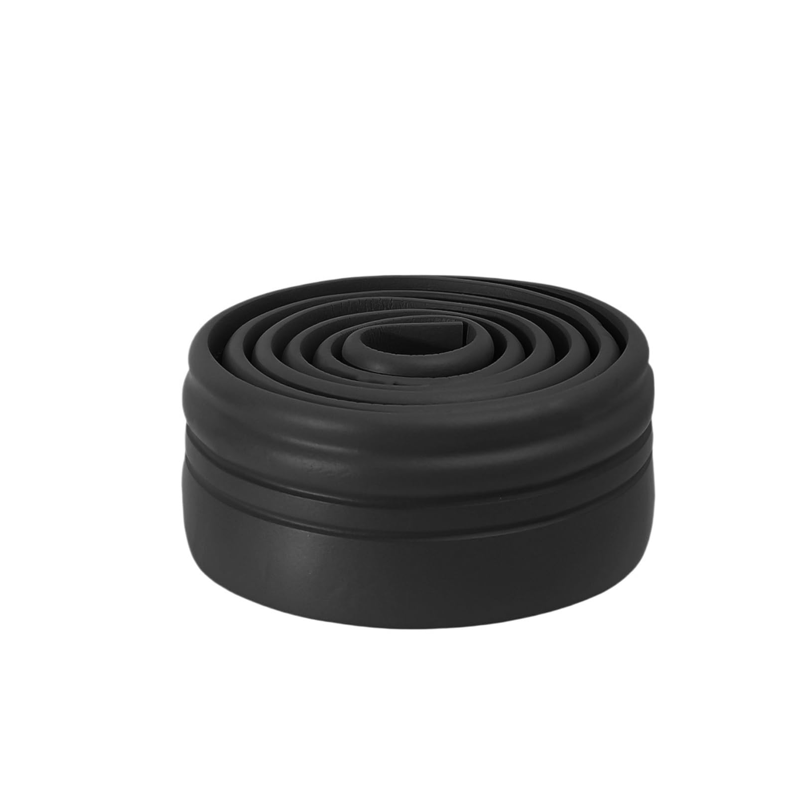 Waterproof Skirting Board Waterproof Enclosure Wall Sticker 10/2M Self-Adhesive Skirting Line with Anti-Collision Design Corner Decoration Stickers Bathroom(Black,3 Rolls-(6M))