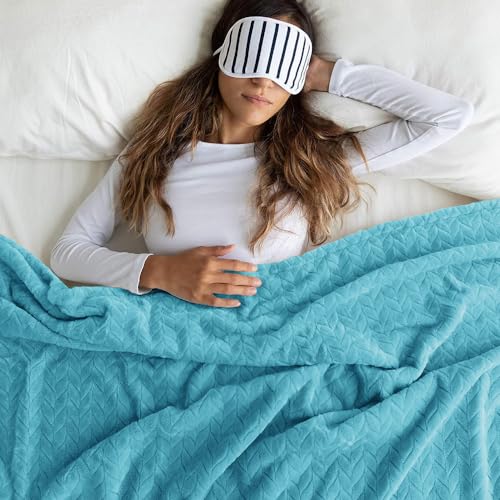 Image of BSB Home Premium Plush Single Blanket | 300 GSM Lightweight Cozy Ultrasoft for Bed, Sofa, Travel & Camping| 228x152 cm |Aqua Blue| TC - 220, Polyester