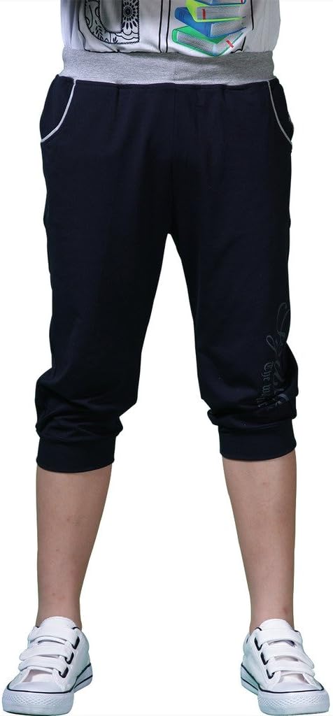 SGBO Big Boys' Thin Sport Fleece Capri Short Regular Fit
