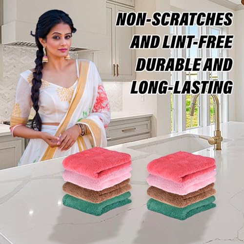 Image of Urbane Home Cleaning Towel | Reusable Cleaning Cloths for Kitchen | Duster Towel for Home Cleaning | 350 GSM Cleaning Cloth Towel for Car | Bike | 30x60 | Pack of 2 | Multi