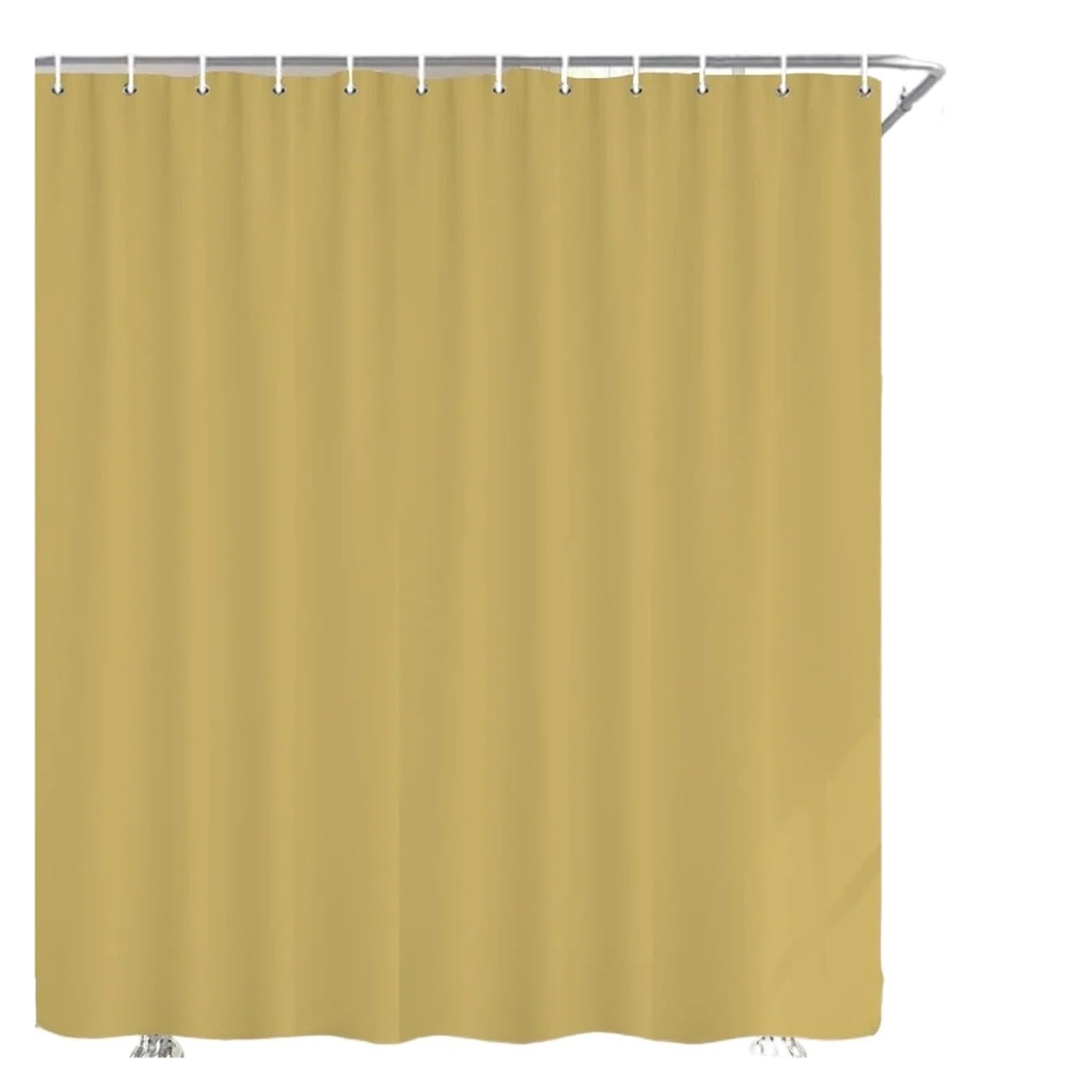 Rideau de douche imperméable empêchant les fuites d'eau en tissu souple 180x210 pour salle de bain
