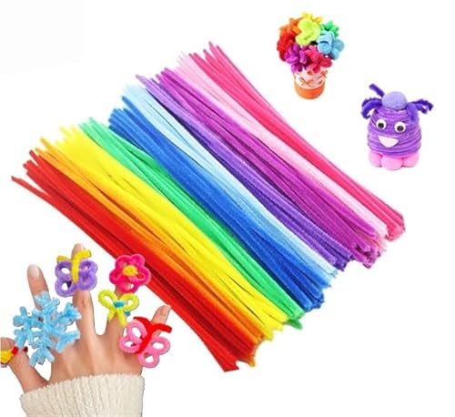 手芸モール カラーミックス 6 mm カラー クラフトモール 工作 花 フラワー ワイヤー 骨格 アート DIY 飾り物 造形材料 学校 手作り素材 手芸 用品 (カラフル2, 約100本) 手芸モール カラーミックス 6 mm カラー クラフトモール 工作 花 フラワー ワイヤー 骨格 アート DIY 飾り物 造形材料 学校 手作り素材 手芸 用品 (カラフル2, 約100本)