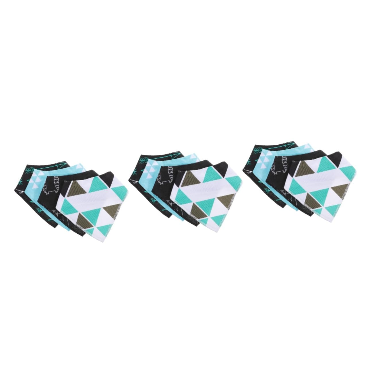 ibasenice 12pièces Bavoirs Coton Imperméables Pour Lot De Bandanas Doux Et Absorbants Pour Nourrissage Et Des Vêtements Des Tout-petits