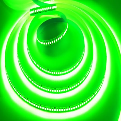 Image of SUYOOULIN LED Strip Lights, 27000LM AC110V /120V 50ft /15m SMD 2835 1200 LEDs Light Strips, High Voltage Flexible Waterproof IP44 LED Ribbon Lighting for Home Kitchen Decor(Green)