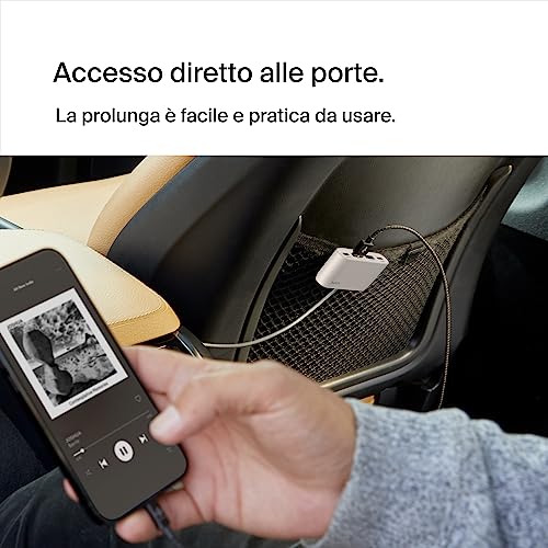 Hub BoostCharge 4 ports 2 USB C et 2 USB A avec câble de 2 m Blanc - Hub USB - Immagine 6