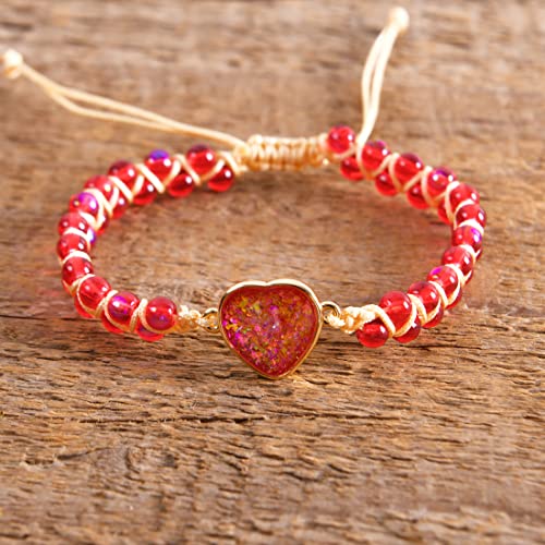 Image of YGLINE Stone Bead Yoga Meditation Bracelet Healing Crystal Double Layer Natural Gemstone Beaded Relax Anxiety Bracelets for Women Men