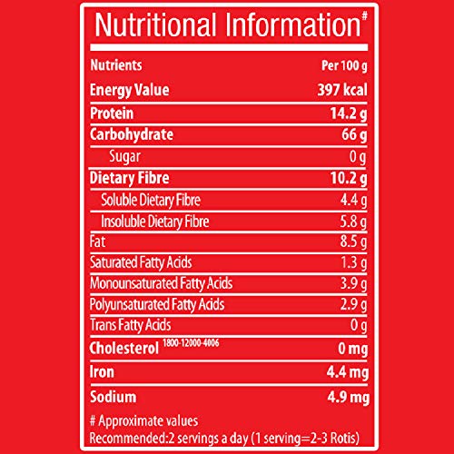 Image of Bagrry's Oats Atta 500gm Box | High in Protein & Fibre | Helps Manage Weight & Reduce Cholesterol | Non GMO | Healthy Oats Atta |100% Whole Grain Oats Atta (Pack of 2)