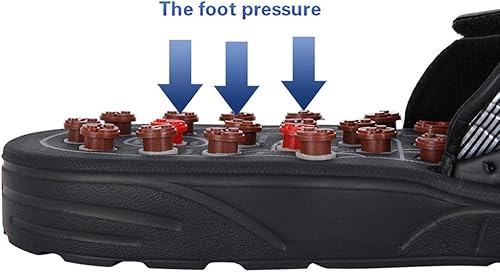 Miniatura 5 de Acupresión Masajeador de pies de acupuntura Estimulación Masaje Zapatillas de masaje Cuidado de los Pies Sandalias de Reflexología para Mujeres y
