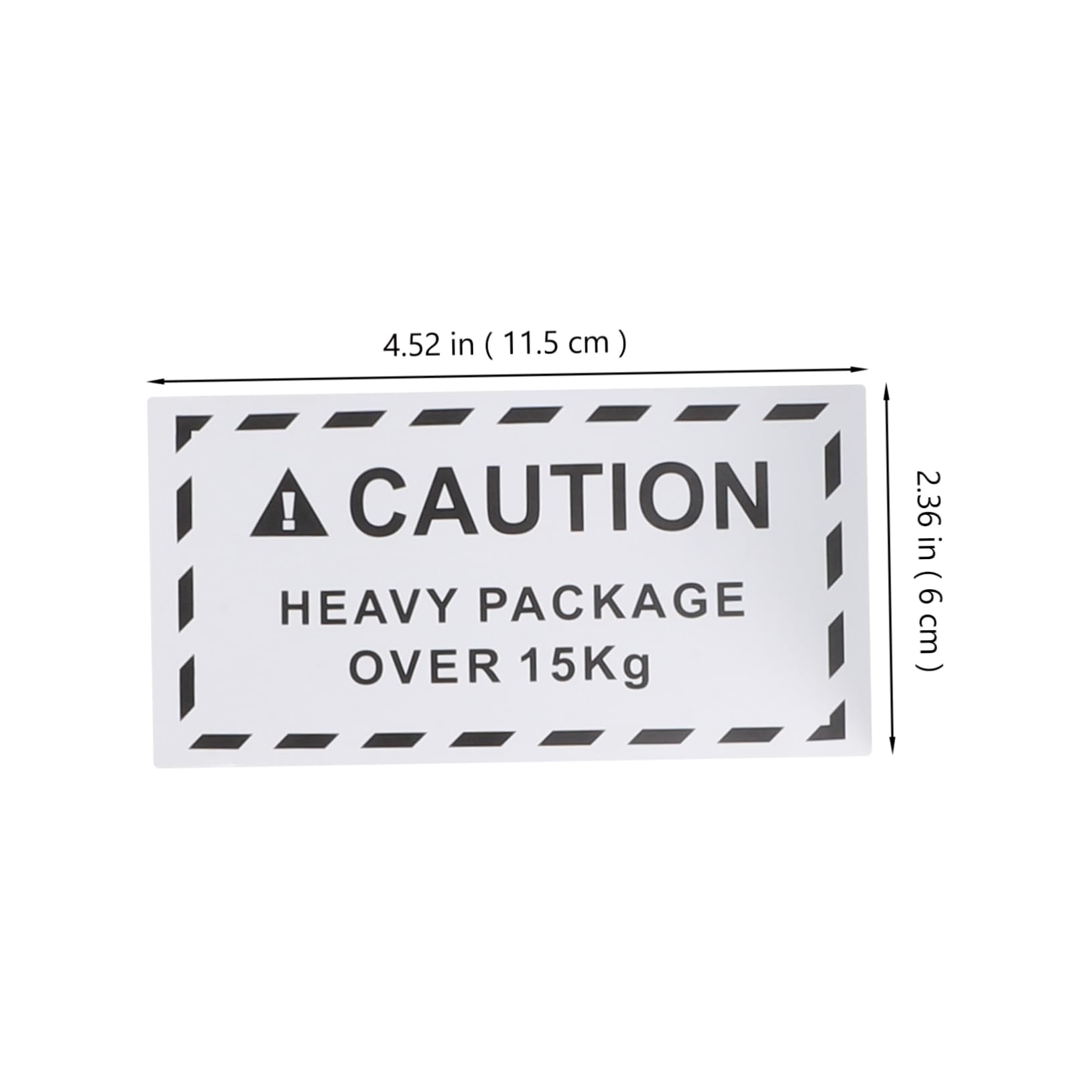 OUNONA Warning Labels Stickers 1 Roll Heavy Duty Shipping Pallet Caution Tape Waterproof Packaging Stickers