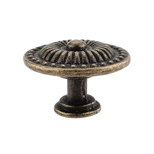 LSNNMU 4pcs Retro Bronze Kitchen Cabinet Knobs Cupboard Door Zinc Alloy Handles Vintage Wardrobe Furniture Handle Drawer Pulls for Cupboard