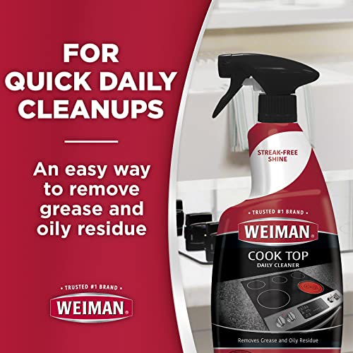 Weiman 649PK2 Daily Cooktop Cleaner With Microfiber Cloth Included For Glass Ceramic And Induction Cook Tops thumb #4