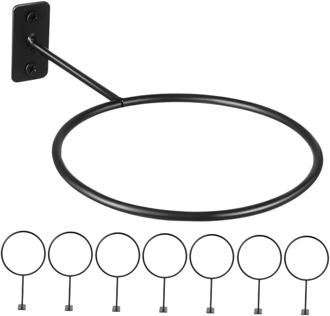 8Pcs Wall Mounted Sports Ball Holder Versatile Storage Rack for Basketball Football Volleyball Rugby Space Saving Design for Garage and Home Easy Installation Durable