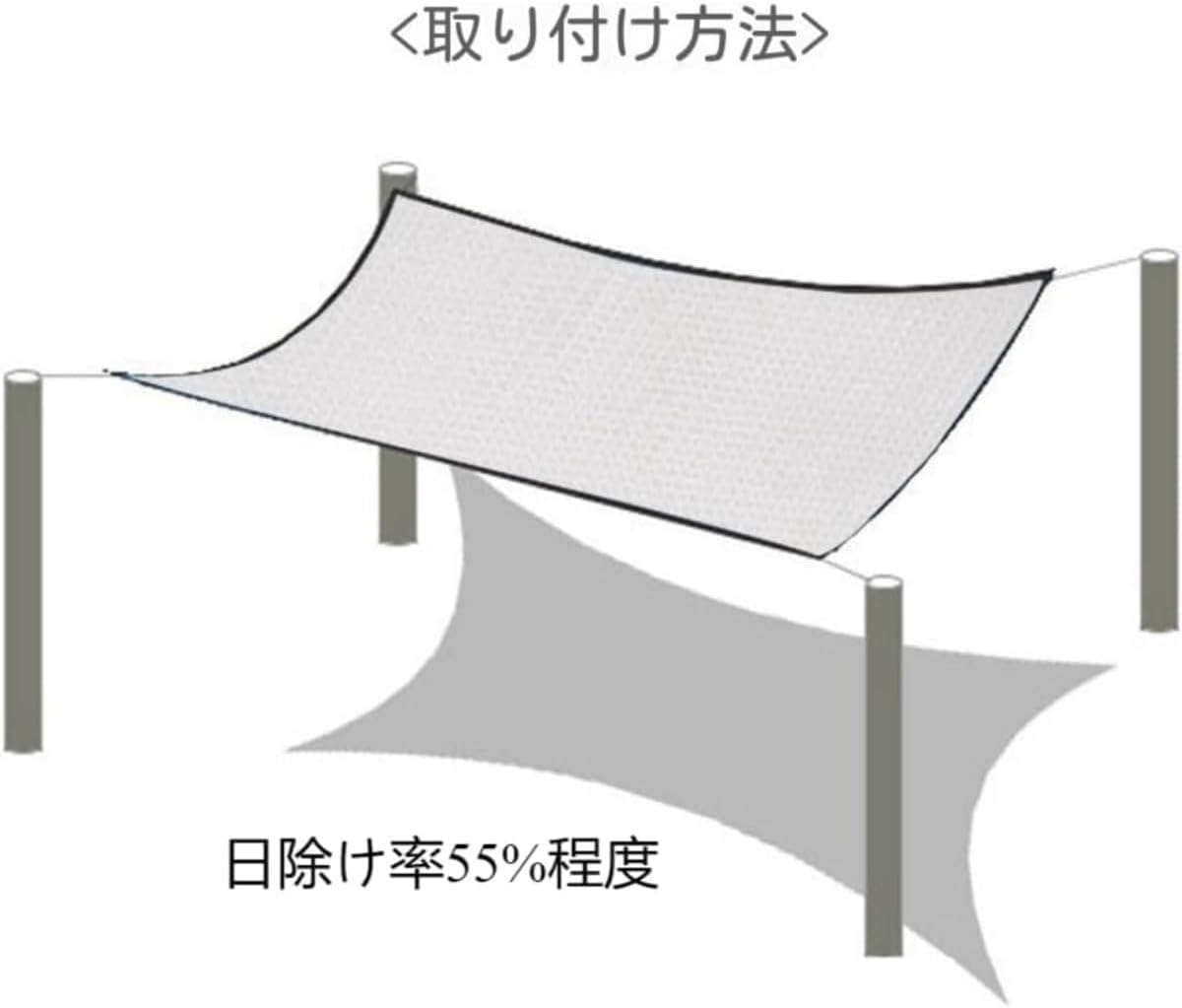MYJYG 多肉植物用植物シェードネット、夏の日よけ、バルコニー、農業、園芸、断熱、日よけ、バルコニー、日焼け止め、庭、55%の遮光