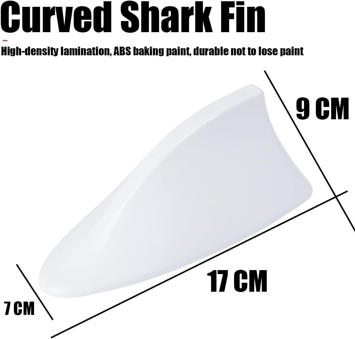 Car Shark Fin Aerial for Audi A3 2012-2020 Roof Style Shark Fin Antenna Cover Durable Modification Replacement Accessories