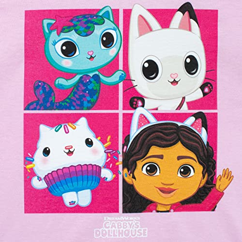 DreamWorks Girls Gabby's Dollhouse T-Shirt Kids Dolls Short Sleeve Tee2