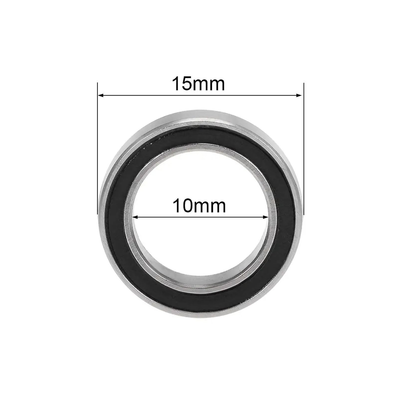 10/100 Uds 6700ZZ 6700 2RS RS 6700-2RS 10x15X4 Mm sello de goma en miniatura rodamiento rígido de bolas ABEC-5(ABEC 5,100PCS_6700 ZZ)