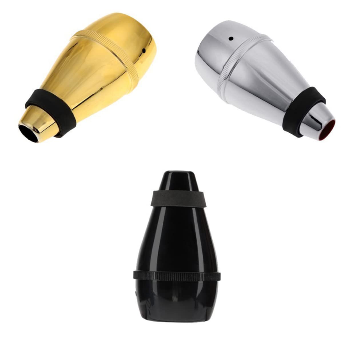 GOOHOCHY 2pcs Light-weight Plastic Trumpet Practice Mute Trumpet Muffler Mute for Instrument