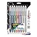 Pentel Arts Sparkle Pop Metallic Gel Ink Pen, 1.0mm Bold Line, Assorted Colors, Pack of 8 (K91PABP8M)