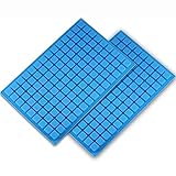 V-fox 2 Pcs/Pack 126 Cavity Square Silicone Mini Candy Molds for Making Chocolate, Hard Candy, Gummy, Jelly, Truffles Pralines, Caramels and Ganache, Random Color