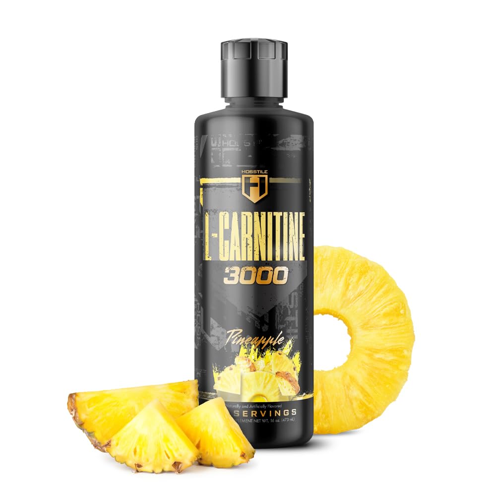 HOSSTILE Suplemento de L-carnitina líquida 3.000 mg 31 porções