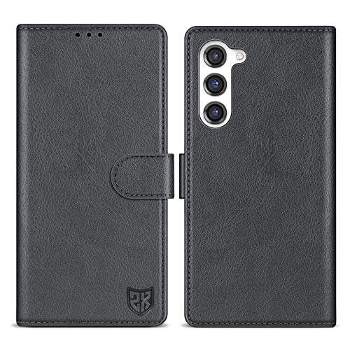 ZZXX for Samsung Galaxy S23 Wallet Case Magnetic Closure 6.1 inch,Grey - image 1