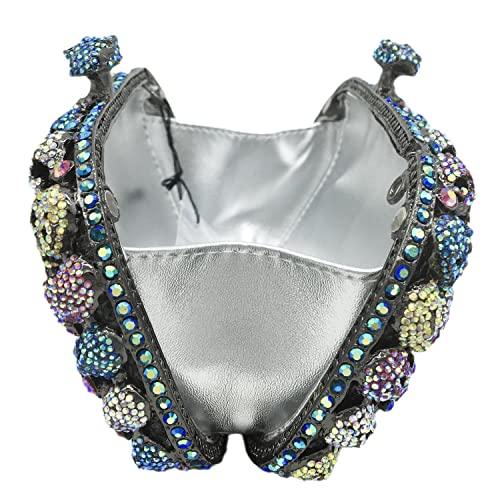 Image of DJBM Glitter Skulls Rhinestone Purse Women's Clutch Handbags Crystal Evening Bags Diamond Evening Clutches for Party Prom