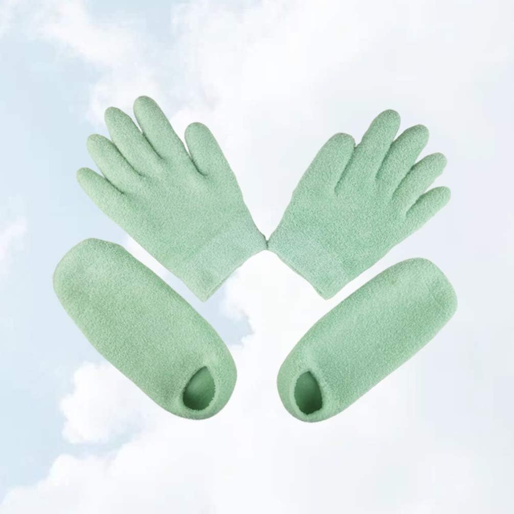 EXCEART 1set Moisturizing Gel Gloves and Socks Hand and Foot Care Kit Unisex and for Valentine Day and Birthdays