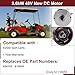 624105 612624 Golf Cart Motor,48V 2.6Kw Electric DC Motor,Replacement for EZGO Golf Carts OEM# 612624 624105